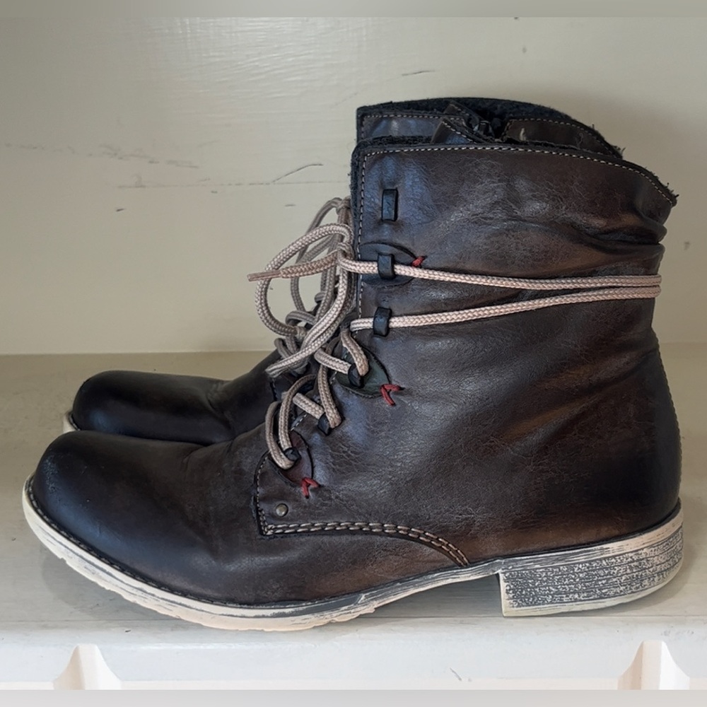 Rieker Women’s Payton Leather Ankle Boots Size EU 39 - Picture 5 of 10
